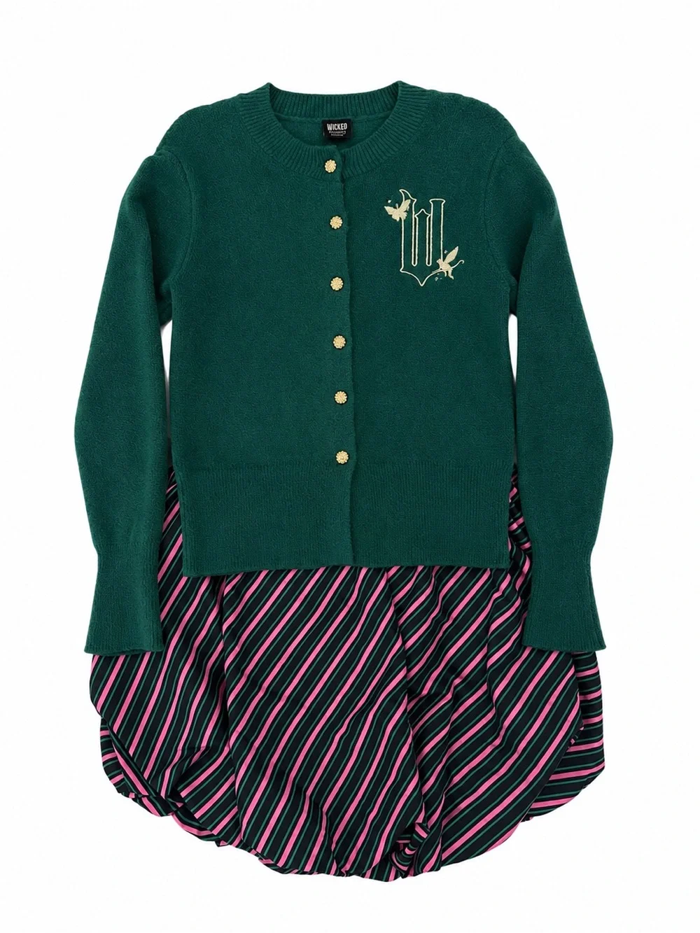 Wicked x Target Elphaba Sweater & Bubble Skirt Set NWT M  NEW WITH TAGS 💚🩷